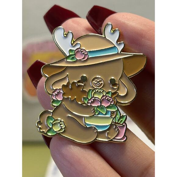 Bright Bat Enamel Pin Cottage Cryptids Jackalope - Picture 11 of 11